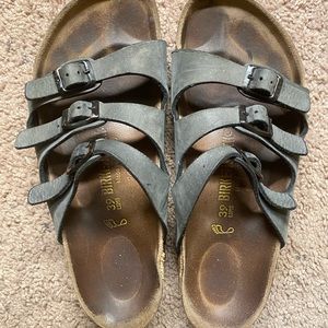 Birkenstock Florida Black Leather 39